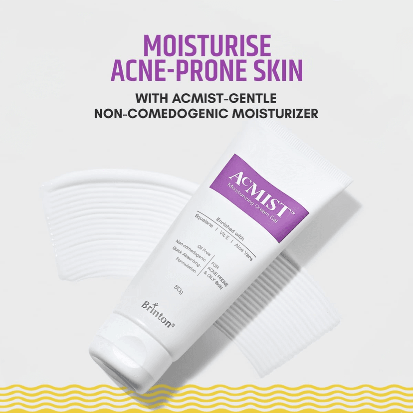 Brinton AcMist Moisturizing Cream Gel for Acne Prone and Oily Skin Skin Cream Moisture Cream Moisturizing Cream Dry Skin Cream Skin Care Cream 50 g view 2