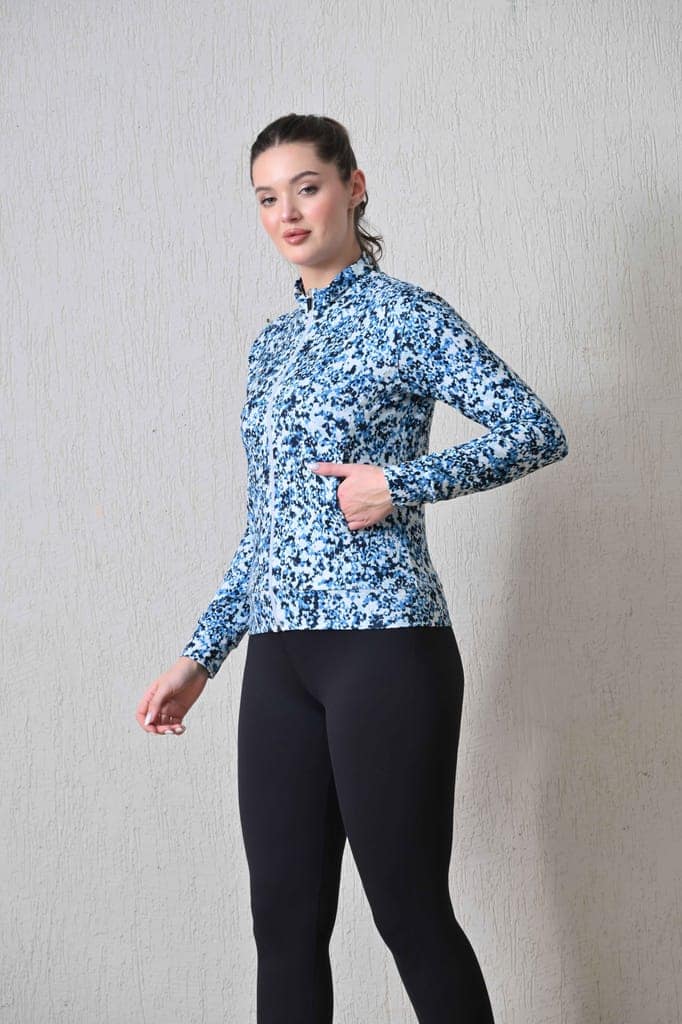 Body Smith Women Solid Full Sleeves Mesh Zipper