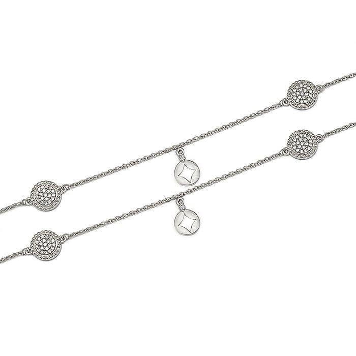Silver Twinkle Pair of Anklets view 5