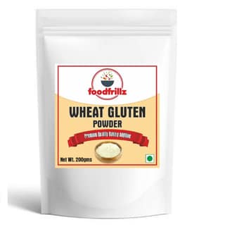 foodfrillz Vital Wheat Gluten Powder, 200 g Baking Essential High Protein and Gluten Flour