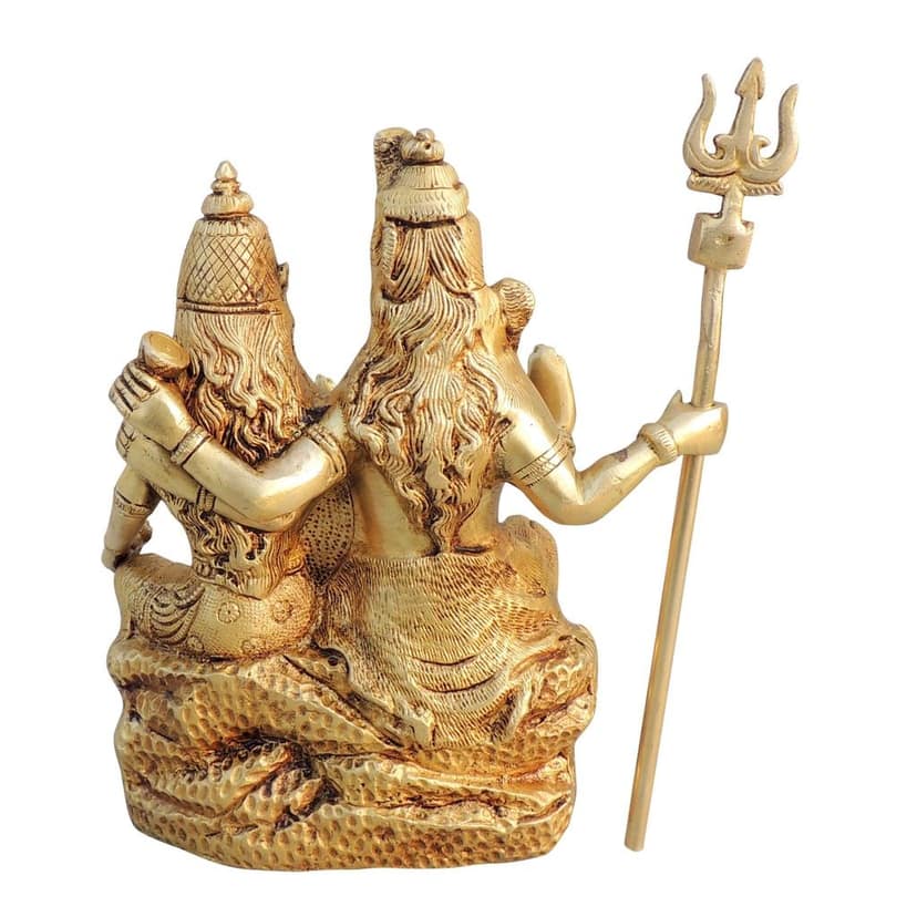 Brass Shiv Parivar God Idol - Premium Family Murti, Height : 9 Inch (BSMAS1353 C) view 3