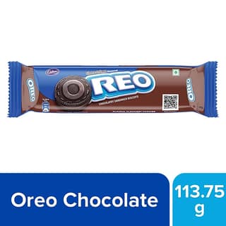 Cadbury Oreo Chocolate Flavour Creme Sandwich Biscuit, 113.75 G
