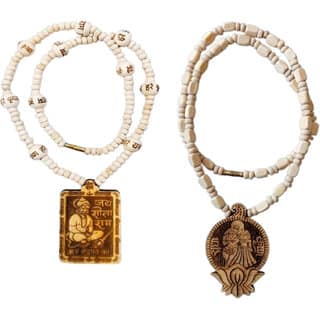 Abhimantrit-Bageshwardham Mala Hanuman Ji Tulsi Mala Beads Wood Necklace