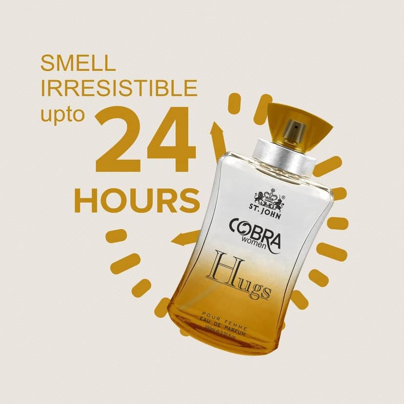 ST.JOHN Cobra Hugs Paris Perfume for Women| Eau de Parfum| Long Lasting Womens Perfume| Date Night Fragrance Body Spray for Women (100ml) view 3