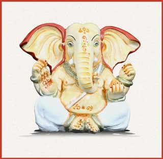 COPPERHOARD Resin Ganesh Idol,Vinayaka Statue,Ganpati Murti,Ganesha Idol for Home Decor,Ganesh ji Statue for Home & Office Temple,Ganesh Chaturthi Puja Room