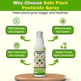 Safe Plant Spray Natural Pesticide for Plants Home garden with Nutrients Controls Mealybugs, Fungal Attacks Pack of 2 view 2