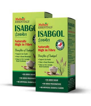 Multani Essentials Isabgol Powder for Digestive Health & Bowel Irregularity 100gm (Pack of 2)