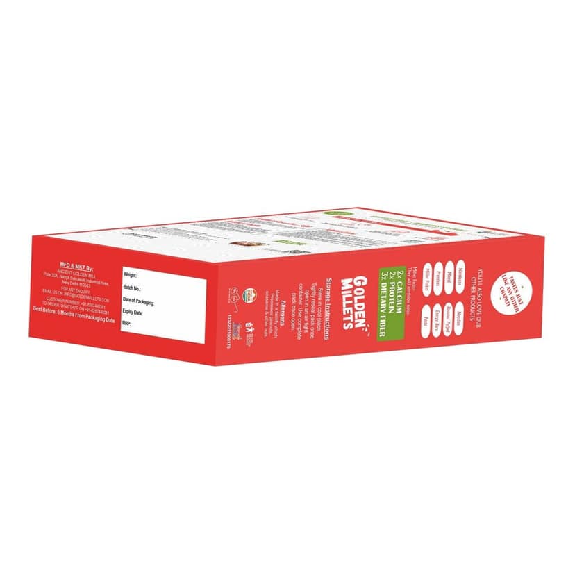 Golden millets Kodo millet flour,High protein& Fiber flour (500gm,pack of 2) view 4