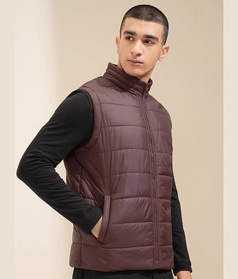 Highlander Polyester Men's Puffer Jacket - Brown ( Pack of 1 ) view 6