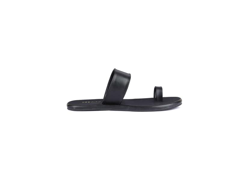Paaduks Vaana Black Men Flats - UK 6 view 2