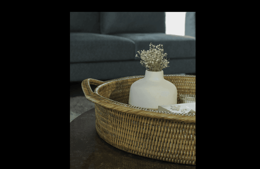 RATTAN Round Tray Medium