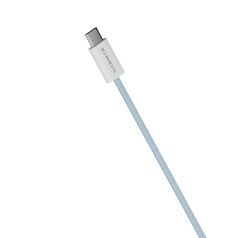 Hammer Type C to Type C 65W Braided, PD Fast Charging 1.5 Meter Tangle Free Wire view 3