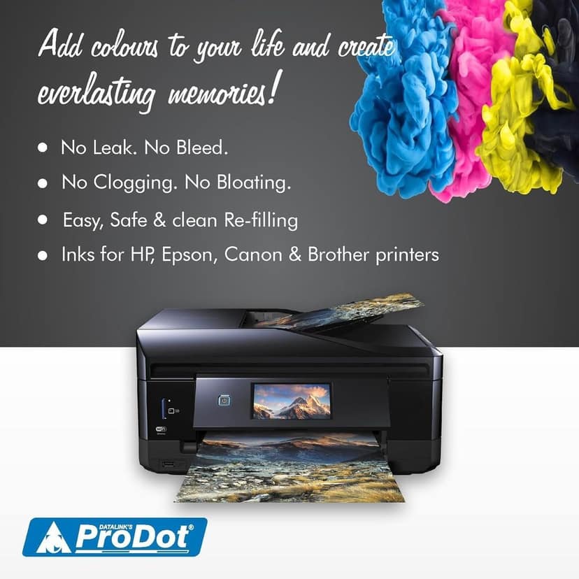 ProDot Ep-664 Inkjet Ink Refill Compatible with Epson L100, L130, L210, L220, L300, L310, L350, L355, L360, L380, L485, L565, L655, L1300, L1455 Ink Tank Printers view 3