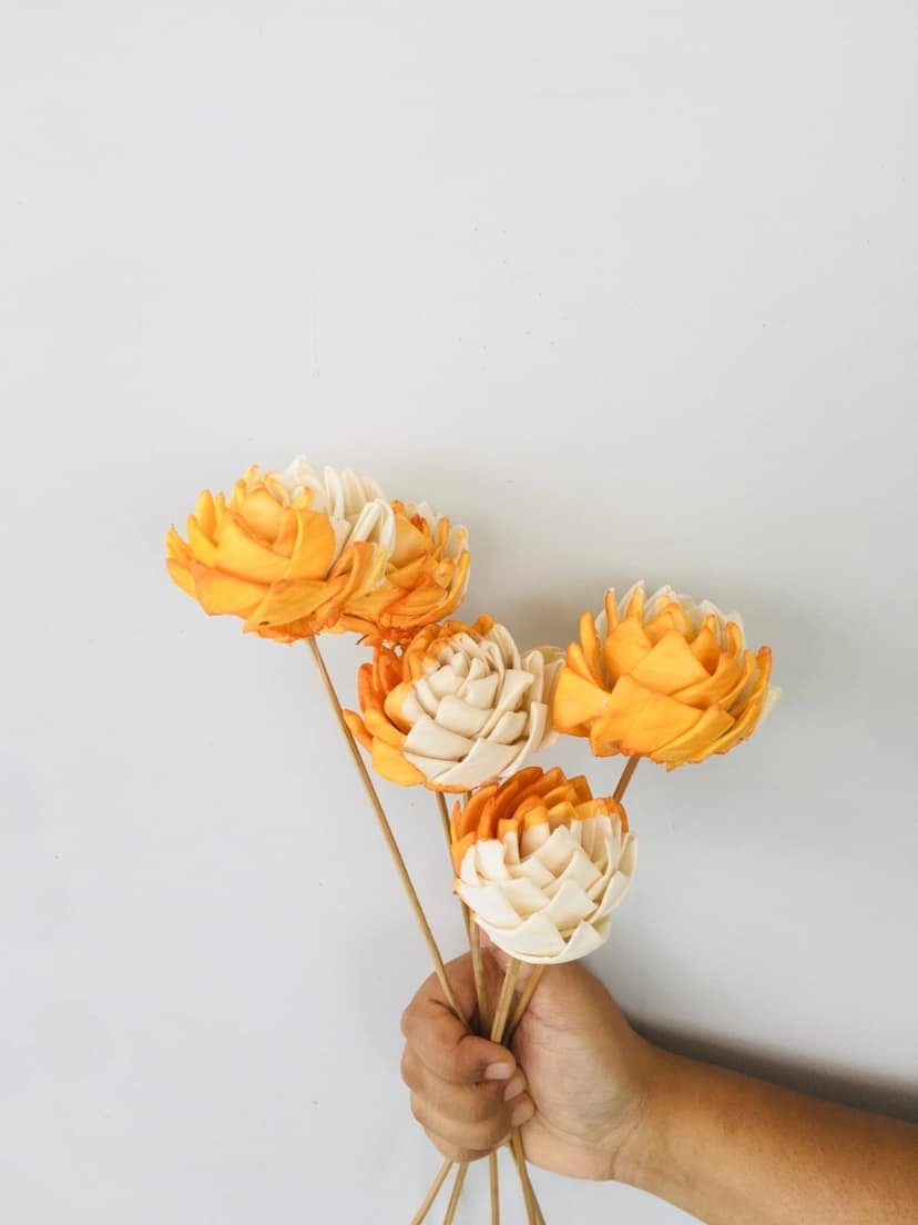Ochre Sola Flower (5pcs) view 2