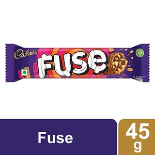 Cadbury Fuse Peanut & Caramel Filled Chocolate Bar, 45 G