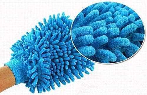 Car Wash and Dust Chenille Mitt Cleaning Gloves, - Pack of 2 (Multi Color) view 2