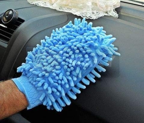 Car Wash and Dust Chenille Mitt Cleaning Gloves, - Pack of 2 (Multi Color) view 5