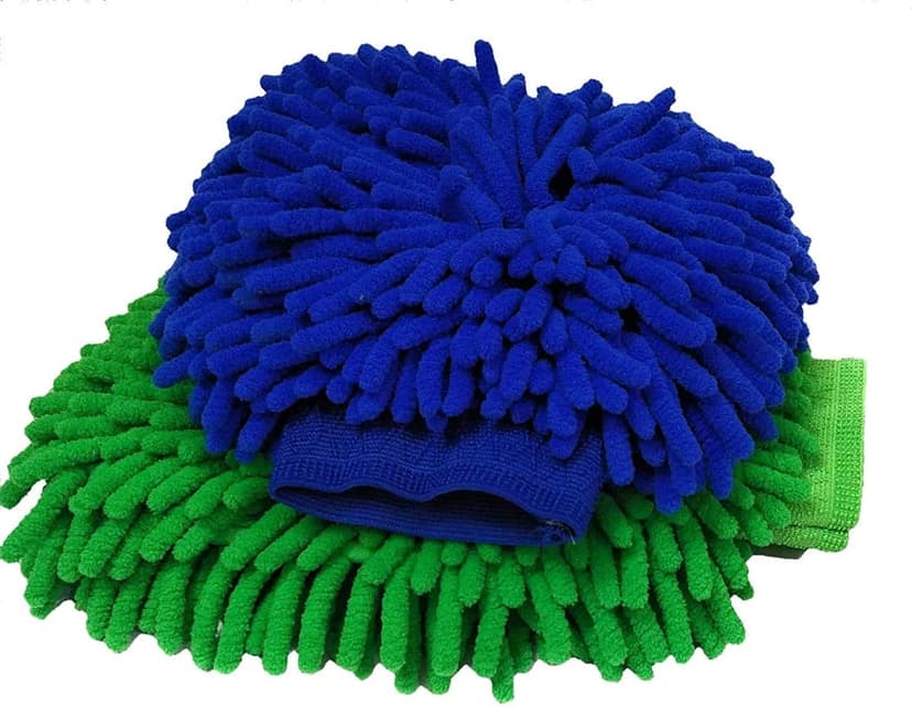 Car Wash and Dust Chenille Mitt Cleaning Gloves, - Pack of 2 (Multi Color) view 7