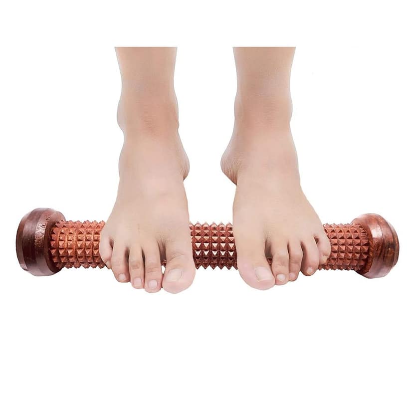Wooden Handmade Handheld Roller Acupressure for Pain & Stress Relief Manual Massager view 2