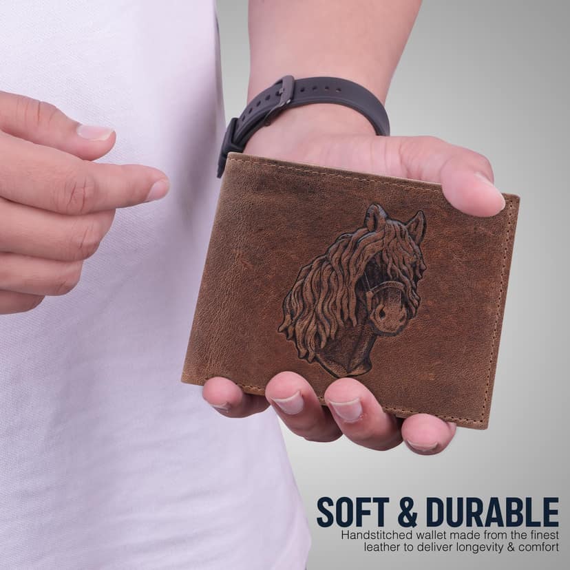The Wallet Store Stallion Spirit Genuine Leather Wallet For Men view 2