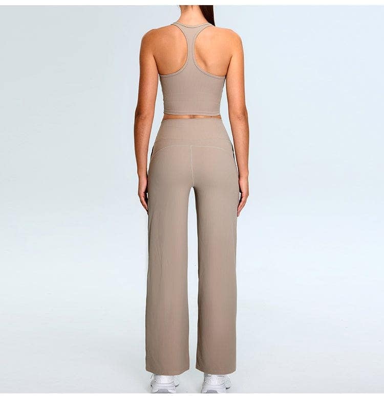 Lino Khaki Light Workout Set view 4