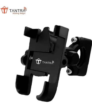 TANTRA Universal Bike Mount Holder S6A Metal Body 360 Degree Bike Mobile Holder Bike Mobile Holder (Black)