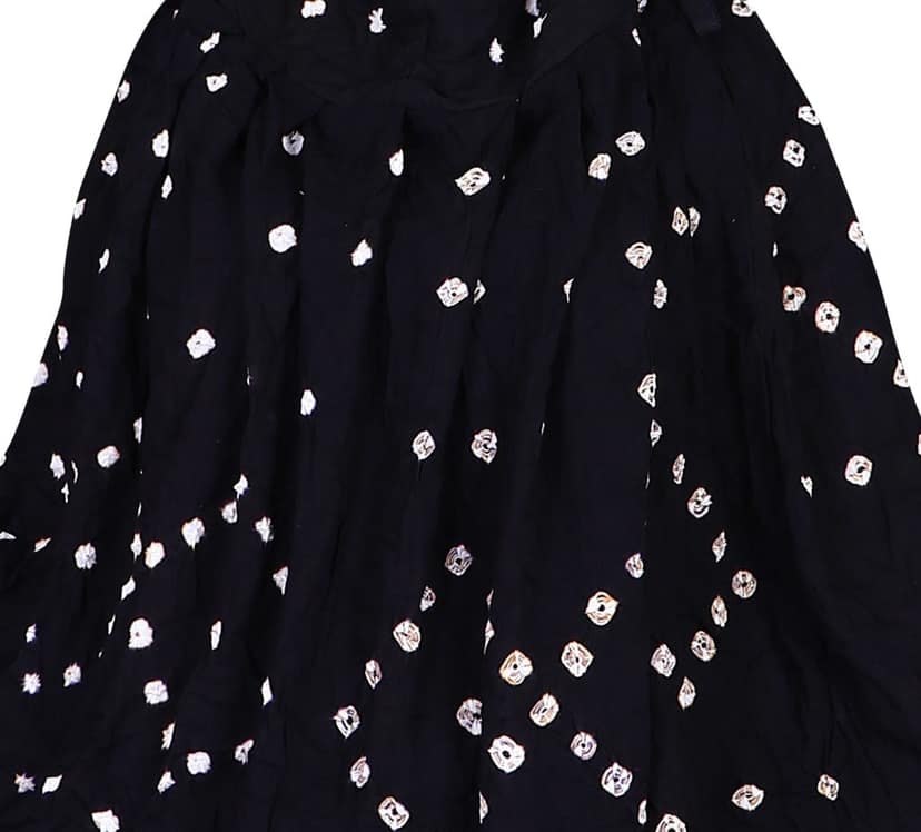 Women's Black Bandhani Cotton Scarf view 5