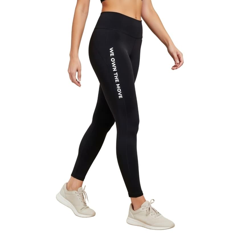 WOTM Signature Black Active Wear for Women | High Waist Gym Leggings | Colorado Fabric Yoga Pants | Gym Pants for Women Workout | Sports Tights
