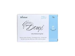 Brinton DOUX Daily Ultra Moisturizer Soap Bar with pH 5.5 75g x pack of 2