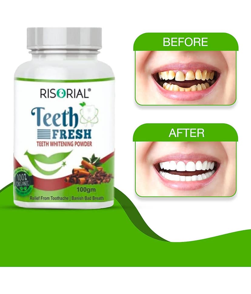 Risorial Teeth Whitening Charcoal Powder Standard Oral Kit
