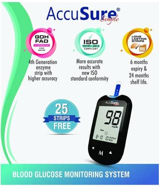 Accusure Simple Blood Glucose Monitor