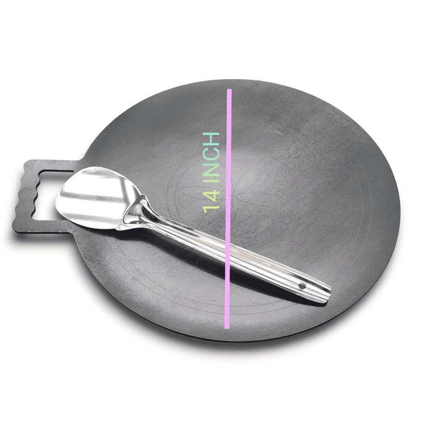 Nakshathra - 14 inch tawa for catering, pure iron tawa / dosa, roti tawa - CONCAVE MODEL - 14 inch diameter,, FOR CATERING