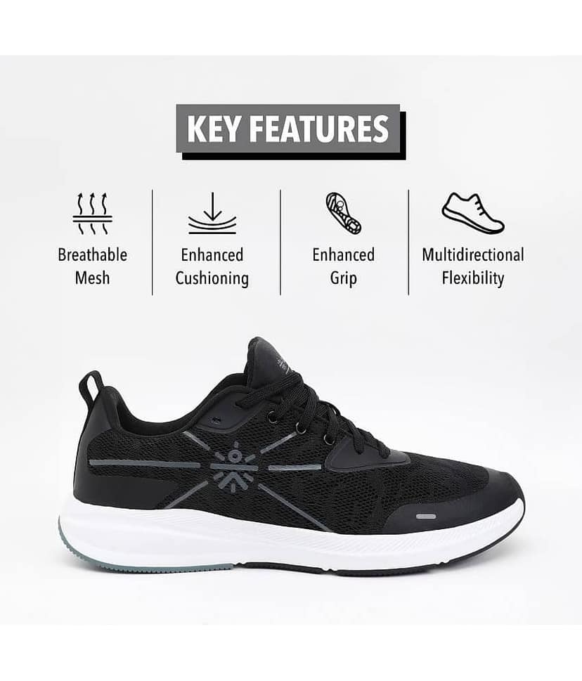 Cult Flomo Black Men's Sports Running Shoes view 3