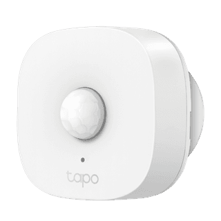 TP-Link Tapo T100 120° PIR Smart Motion Sensor with Motion-Activated Light, Energy Saving, Battery-Powered, Real-Time Notifications, Device Sharing