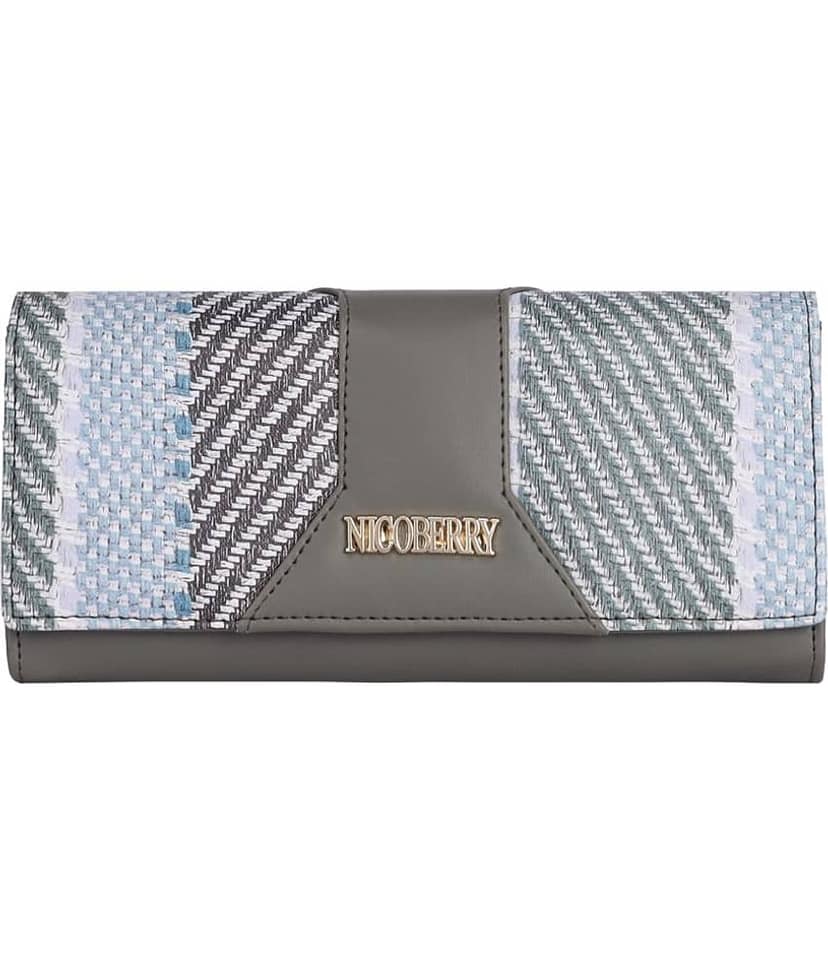 Nicoberry - Light Grey Faux Leather Handheld