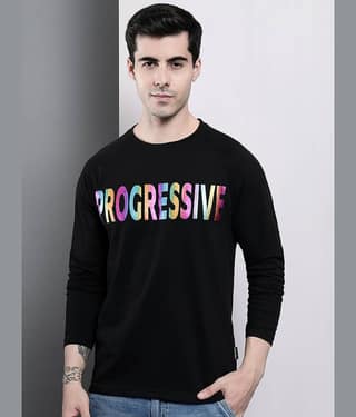 The Dry State - Black Cotton Regular Fit Men's T-Shirt ( Pack of 1 )