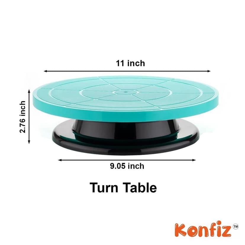 Cake Decorating 360 Degree Rotating Turn Table view 2