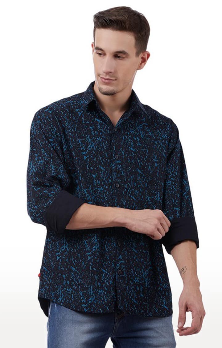 Tahvo Men Blue Shirt