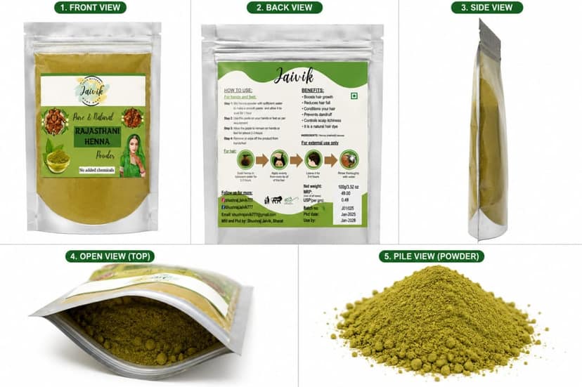 Rajasthani Heena Powder For Shiny Hair 100G