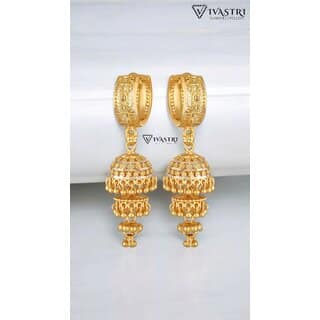 Vivastri Sizzling Glittering Clip On Jhumki Earring for Women and Girls [VIVA2671ERG]