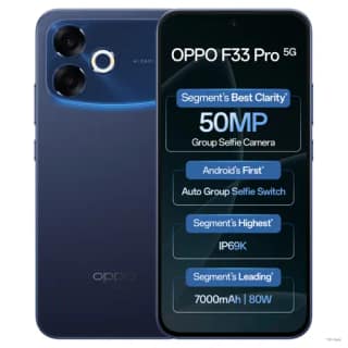 OPPO f33 pro 5G (Starry Blue, 8GB RAM, 128GB Storage)