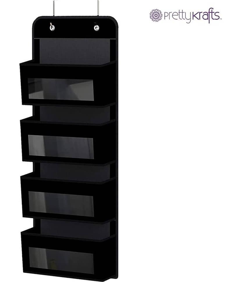 PrettyKrafts Door/Wall Hanging Fabric Closet Storage Organizer Shelf view 2