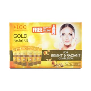 VLCC Gold Facial Kit with FREE Rose Water Toner - 100 ml (250 g)
