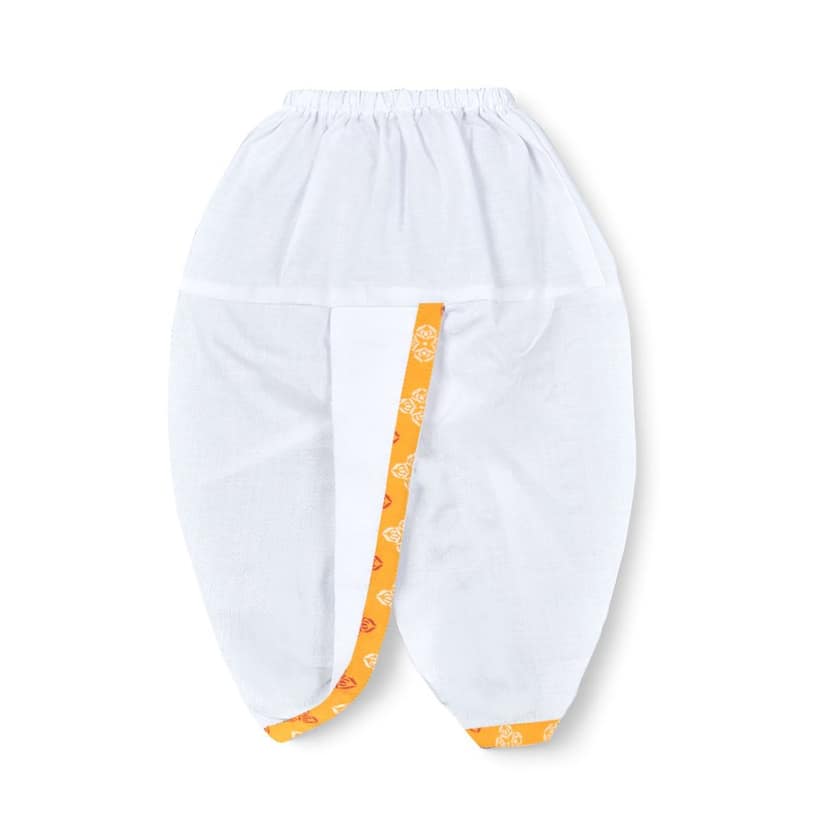mustmom Rice Ceremony Full Sleeve Cotton Ethnic Dress Kids Lungi Dhoti Kurta Set for Boy view 2