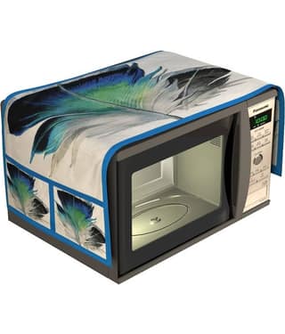 GoCose Home Single Jute Blue Microwave Oven Cover - 20-22L