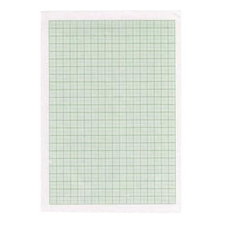 Green Graph Paper A4 Size (8 x 11 Inches) - Loose Sheets (Pack of 100) – Quad Ruled Trace Paper for Graph Plotting, Statistics, School & College Projects – Multipurpose Green Grid Sheets