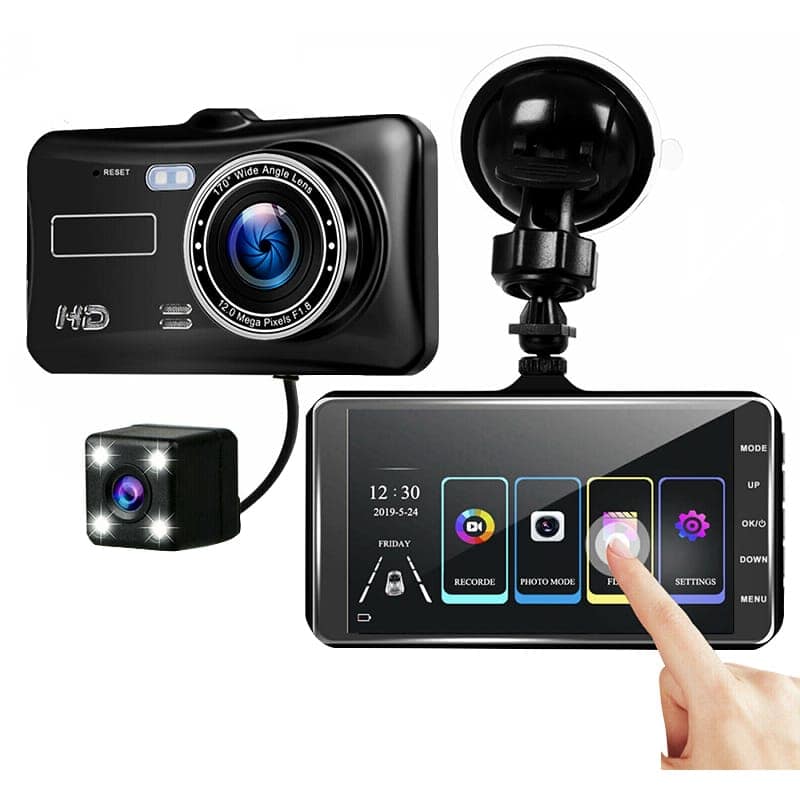AUSHA Full HD Dual Dash Camera Front & Rear 1080P | Night Vision, 170° Wide Angle, Loop Recording, G-Sensor view 6