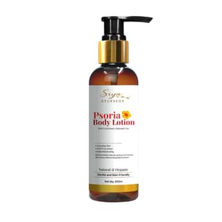 Siya Ayurveda Psoria Body Lotion - Psoriasis Skin Care Body Moisturizer | 2% Salicylic Acid | Rough & Dry Skin, Relieves Itchy Skin | Dr. Megha Chaturvedi | Body Lotion- 200ml