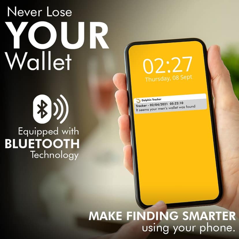 tag8 Dolphin Smart Leather Wallet for Men (black) view 9