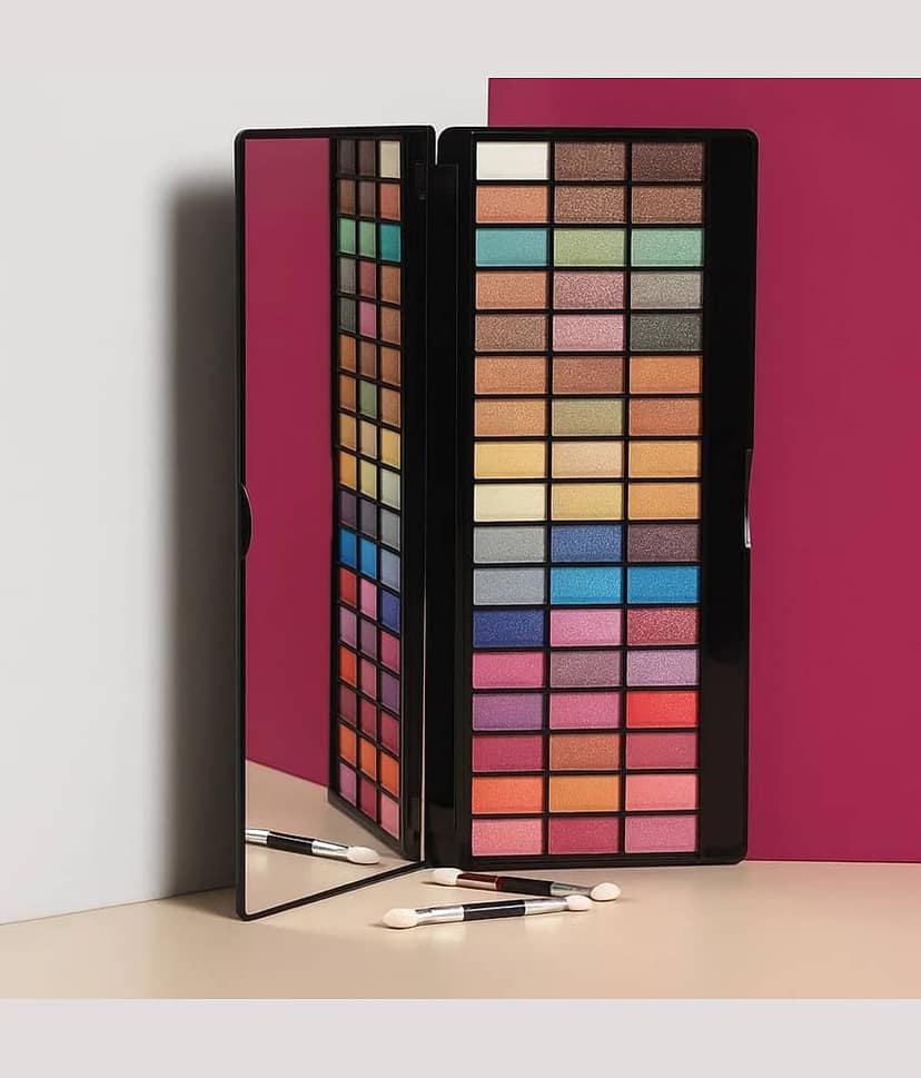 BLUSHIS Beauty Eyeshadow Palette 51 Colors Mattes And Shimmers High Pigmented Color Palette With Applicator